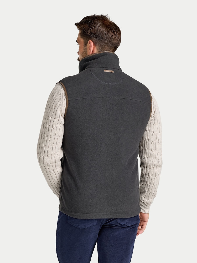 Raging Bull Grey Fleece Gilet - Image 4 of 4 Raging Bull Grey Fleece Gilet - Image 4 of 4