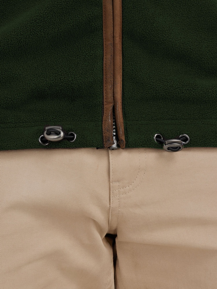 Raging Bull Green Fleece Gilet - Image 4 of 7