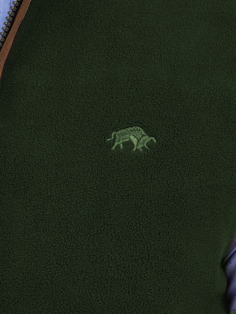 Raging Bull Green Fleece Gilet - Image 7 of 7