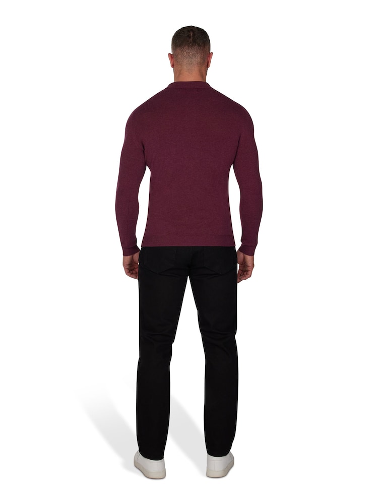 Raging Bull Long Sleeve Knitted Polo - Image 2 of 6