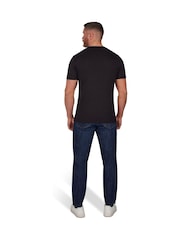Raging Bull Black Woven Patch T-Shirt - Image 2 of 5