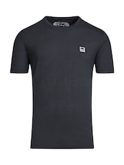 Raging Bull Black Woven Patch T-Shirt - Image 4 of 5