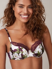 B by Ted Baker Satin Non Pad Underwired Plunge Bra - Image 1 of 8
