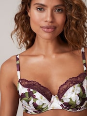 B by Ted Baker Satin Non Pad Underwired Plunge Bra - Image 6 of 8