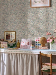 Cath Kidston Sage Harmony Ditsy 10M Wallpaper - Image 1 of 4