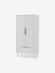 MADE.COM Grey Ebro Double Wardrobe - Image 1 of 8