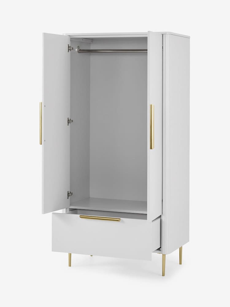 MADE.COM Grey Ebro Double Wardrobe - Image 2 of 8