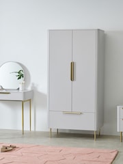 MADE.COM Grey Ebro Double Wardrobe - Image 5 of 8