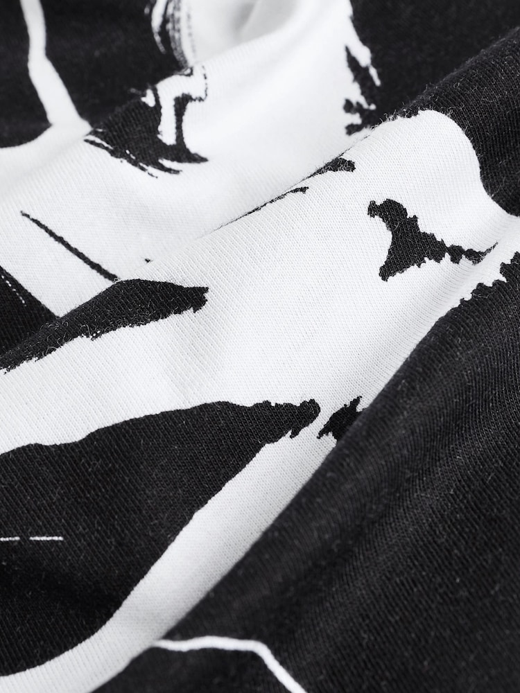 Monochrome Crew Neck Short Sleeve T-Shirt Dress - Image 6 of 6