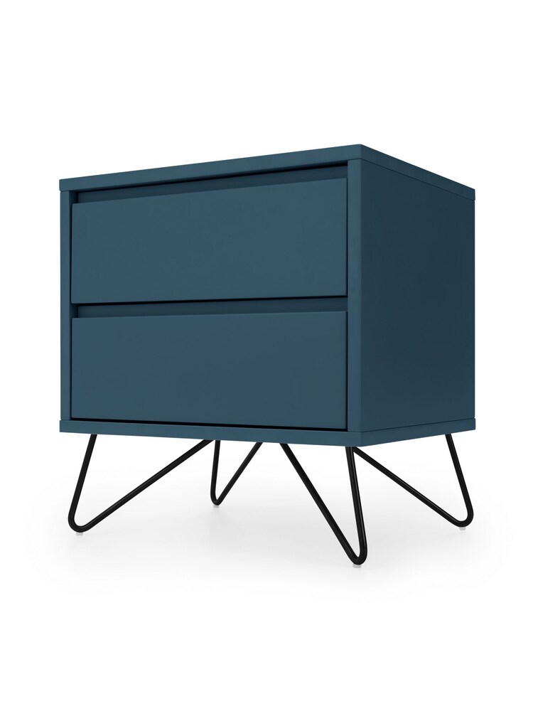 MADE.COM Blue Elona Bedside Table - Image 1 of 4
