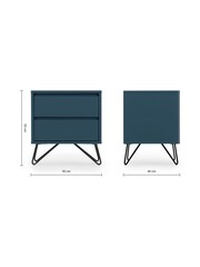 MADE.COM Blue Elona Bedside Table - Image 4 of 4