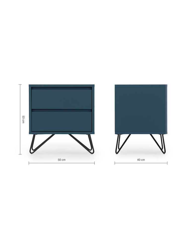 MADE.COM Blue Elona Bedside Table - Image 4 of 4