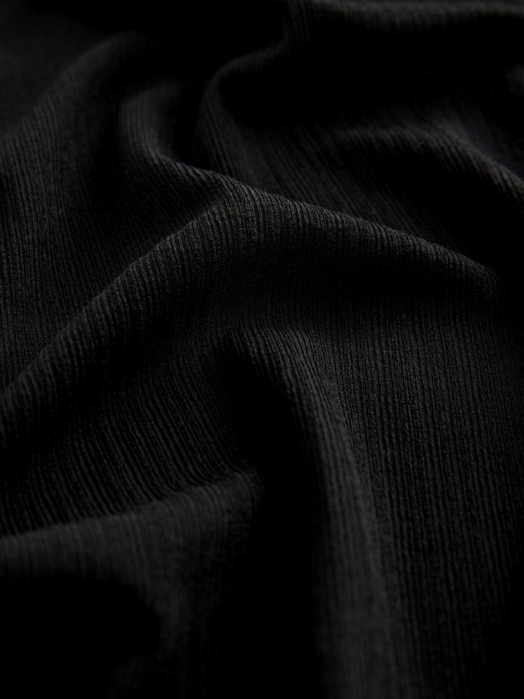 Black Long Sleeve Textured Top - Image 7 of 7