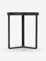 MADE.COM Black/Grey Glass Aula Side Table - Image 4 of 4