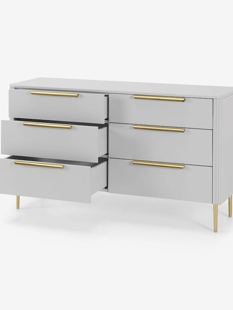 MADE.COM Grey Ebro 6 Drawer Chest of Drawers - Image 2 of 6