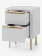 MADE.COM Grey Ebro Bedside Table - Image 2 of 6