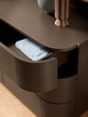 MADE.COM Dark Stain Oak Odie 6 Drawer Chest of Drawers - Image 2 of 4
