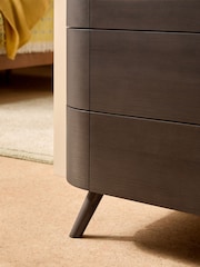 MADE.COM Dark Stain Oak Odie 6 Drawer Chest of Drawers - Image 3 of 4