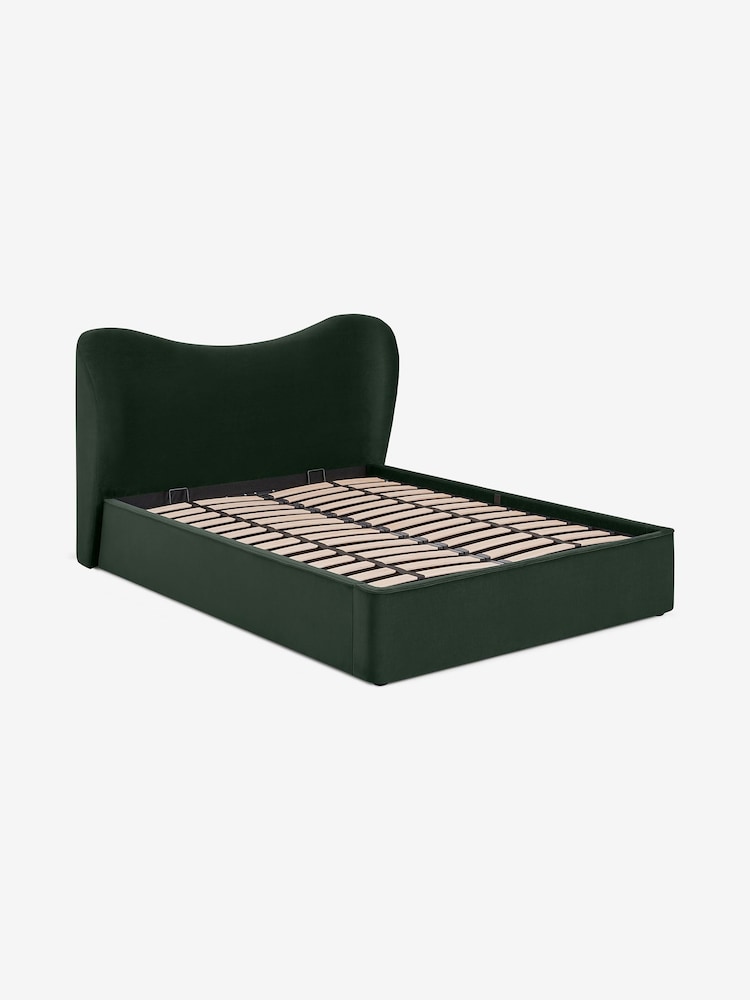 MADE.COM Green Kooper Ottoman Storage Bed - Image 1 of 2