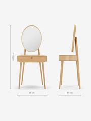MADE.COM Oak Penn Console Dressing Table - Image 5 of 5