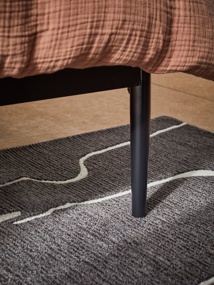 MADE.COM Black Penn Metal Bed Frame - Image 4 of 4