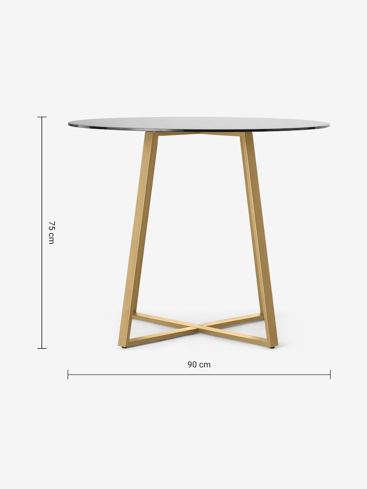 MADE.COM Haku 2 Seater Round Dining Table - Image 3 of 4