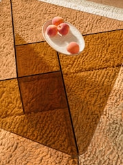 MADE.COM Caramel Glass Oki Coffee Table - Image 2 of 6