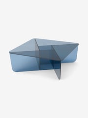 MADE.COM Blue Glass Oki Coffee Table - Image 3 of 4