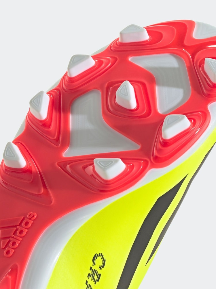 adidas Yellow Football X Crazyfast Club Flexible Ground Kids Boots - Image 10 of 10