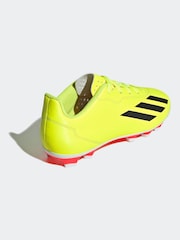 adidas Yellow Football X Crazyfast Club Flexible Ground Kids Boots - Image 4 of 10