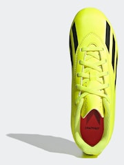 adidas Yellow Football X Crazyfast Club Flexible Ground Kids Boots - Image 7 of 10