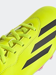 adidas Yellow Football X Crazyfast Club Flexible Ground Kids Boots - Image 9 of 10