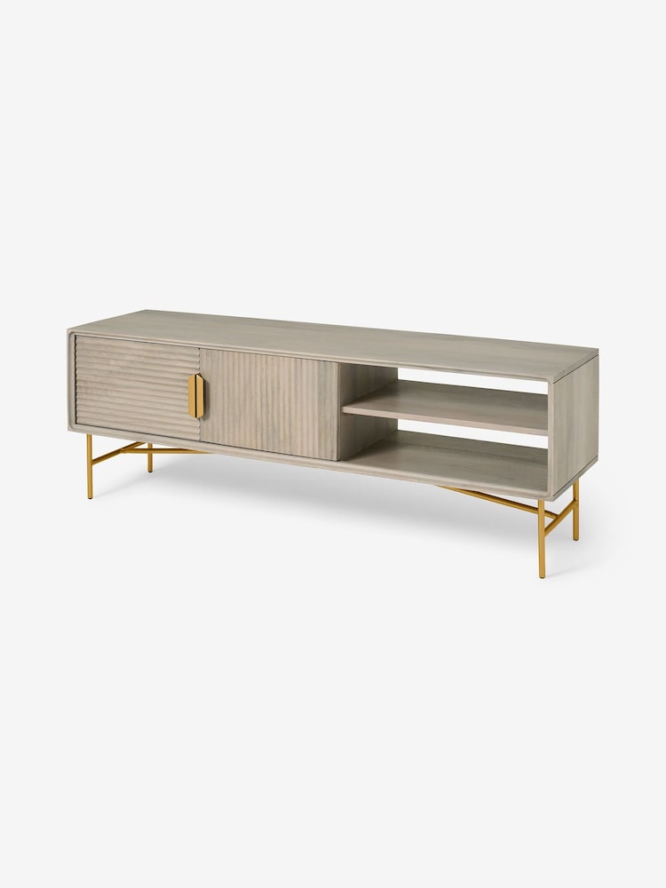 MADE.COM Grey Haines TV Unit - Image 1 of 3