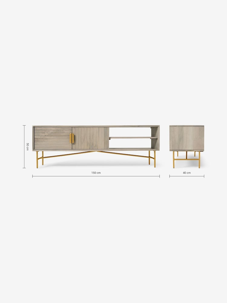 MADE.COM Grey Haines TV Unit - Image 3 of 3