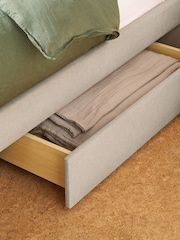 MADE.COM Oatmeal Robyn Platform Storage Bed - Image 2 of 5