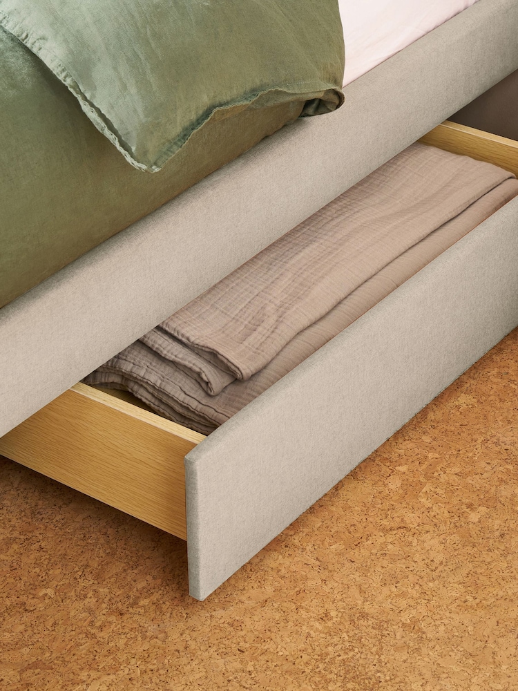 MADE.COM Oatmeal Robyn Platform Storage Bed - Image 2 of 5