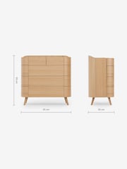 MADE.COM Oak Odie 5 Drawer Chest of Drawers - Image 4 of 4