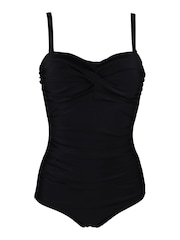 Pour Moi Black Santa Monica Removable Straps Tummy Control Swimsuit - Image 4 of 5