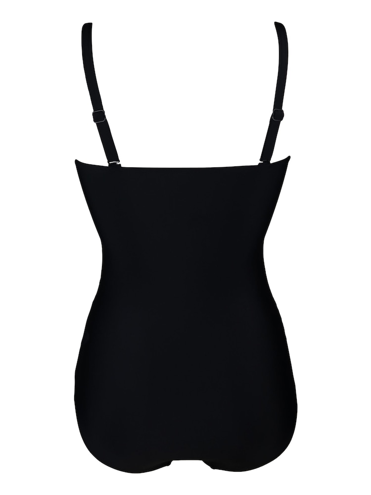 Pour Moi Black Santa Monica Removable Straps Tummy Control Swimsuit - Image 5 of 5