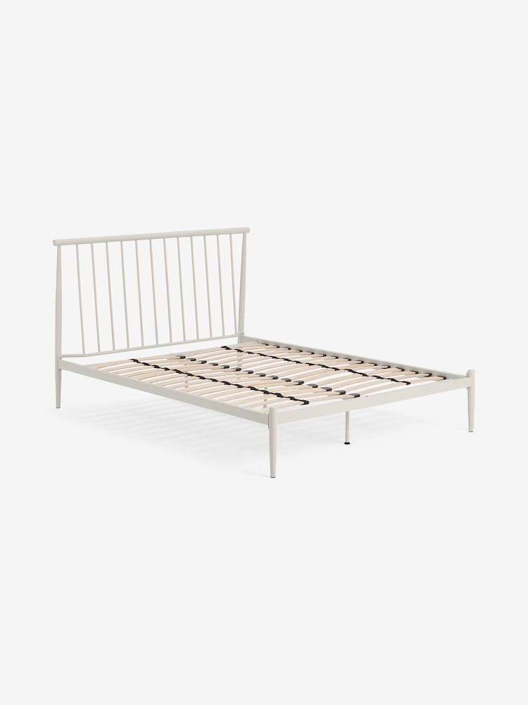 MADE.COM Ecru Penn Metal Bed Frame - Image 1 of 6