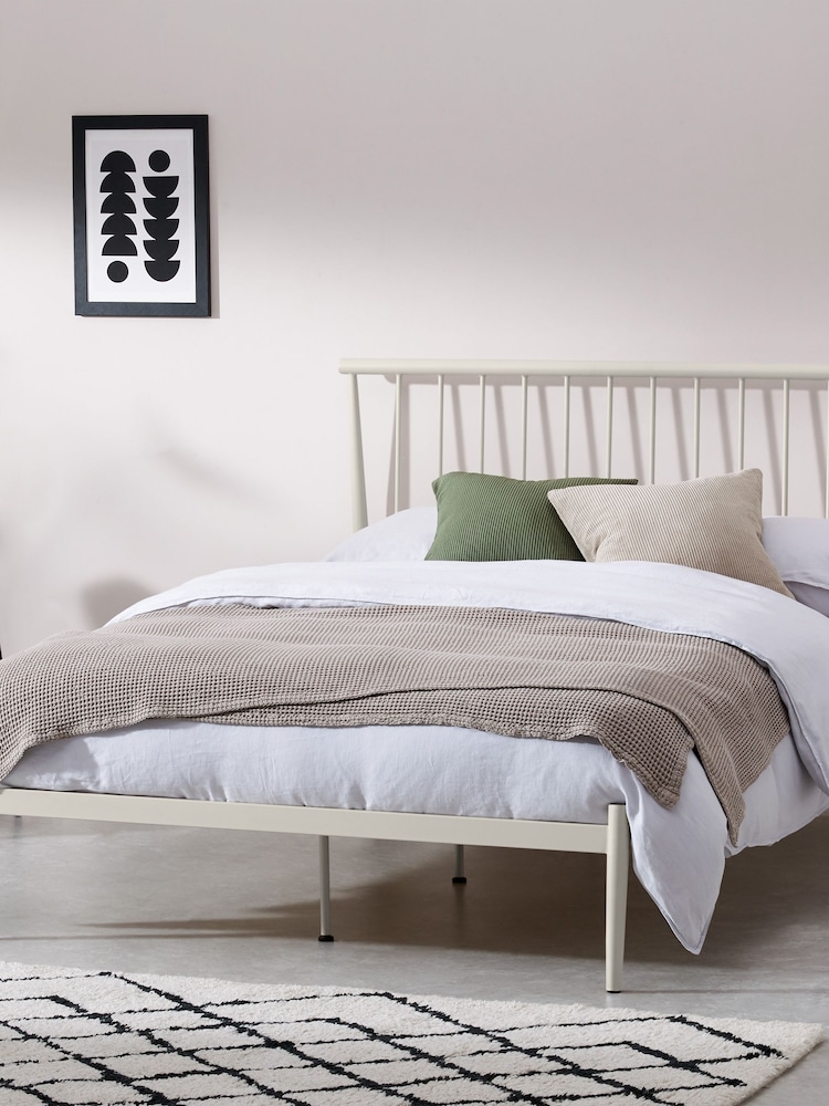 MADE.COM Ecru Penn Metal Bed Frame - Image 2 of 6