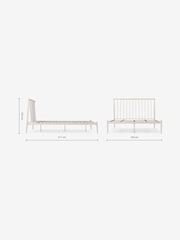 MADE.COM Ecru Penn Metal Bed Frame - Image 6 of 6
