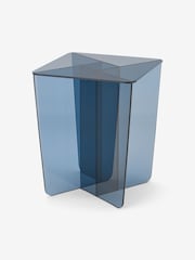 MADE.COM Blue Glass Oki Side Table - Image 3 of 4