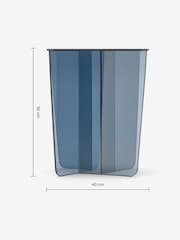 MADE.COM Blue Glass Oki Side Table - Image 4 of 4