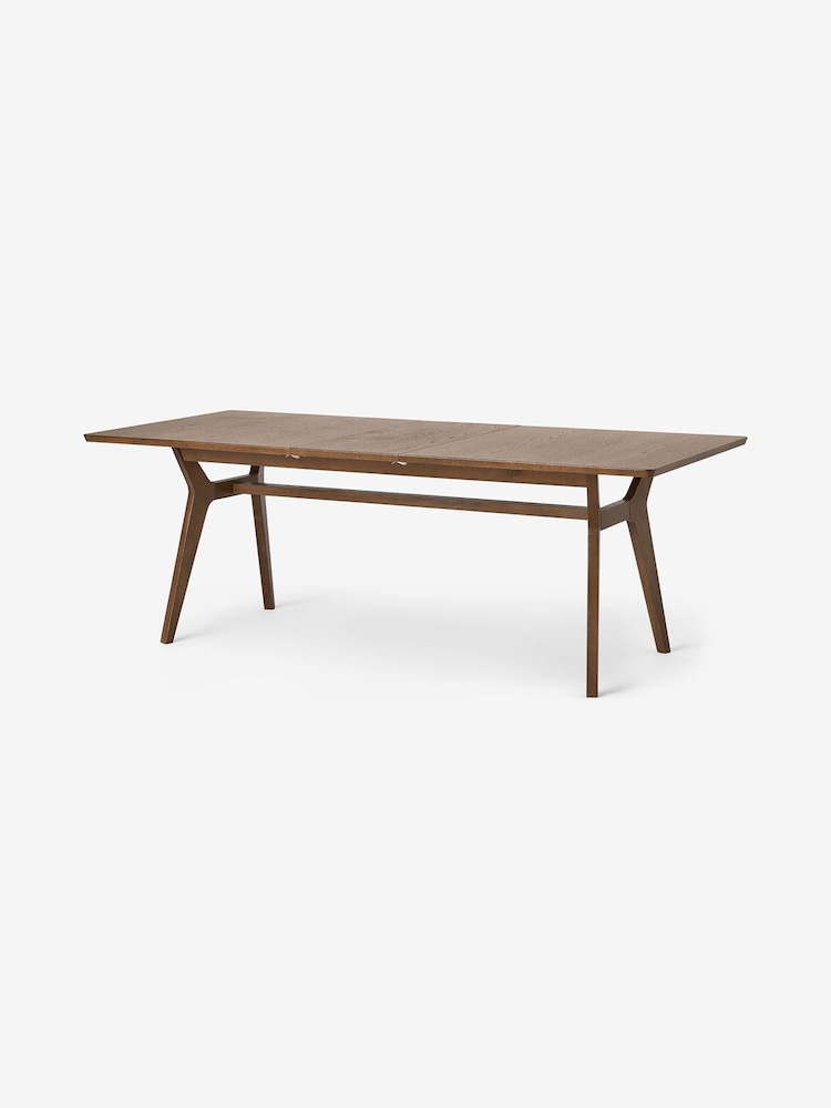 MADE.COM Dark Stain Oak Jenson Extendable 6 to 8 Seater Rectangle Dining Table - Image 1 of 2
