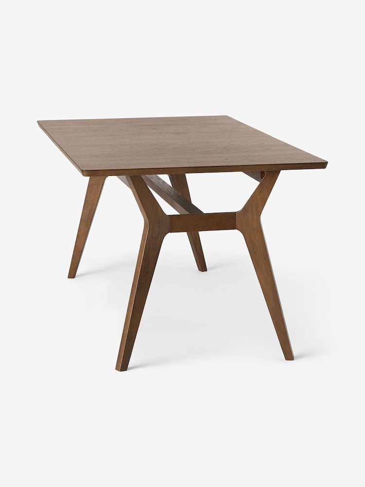 MADE.COM Dark Stain Oak Jenson Extendable 6 to 8 Seater Rectangle Dining Table - Image 2 of 2