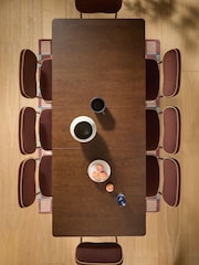 MADE.COM Dark Stain Oak Jenson Extendable 6 to 8 Seater Rectangle Dining Table - Image 3 of 6