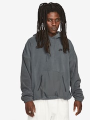 Nike Grey Club Fleece+ Polar Fleece Pullover Hoodie - Image 1 of 3