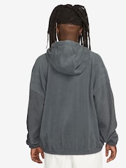 Nike Grey Club Fleece+ Polar Fleece Pullover Hoodie - Image 2 of 3