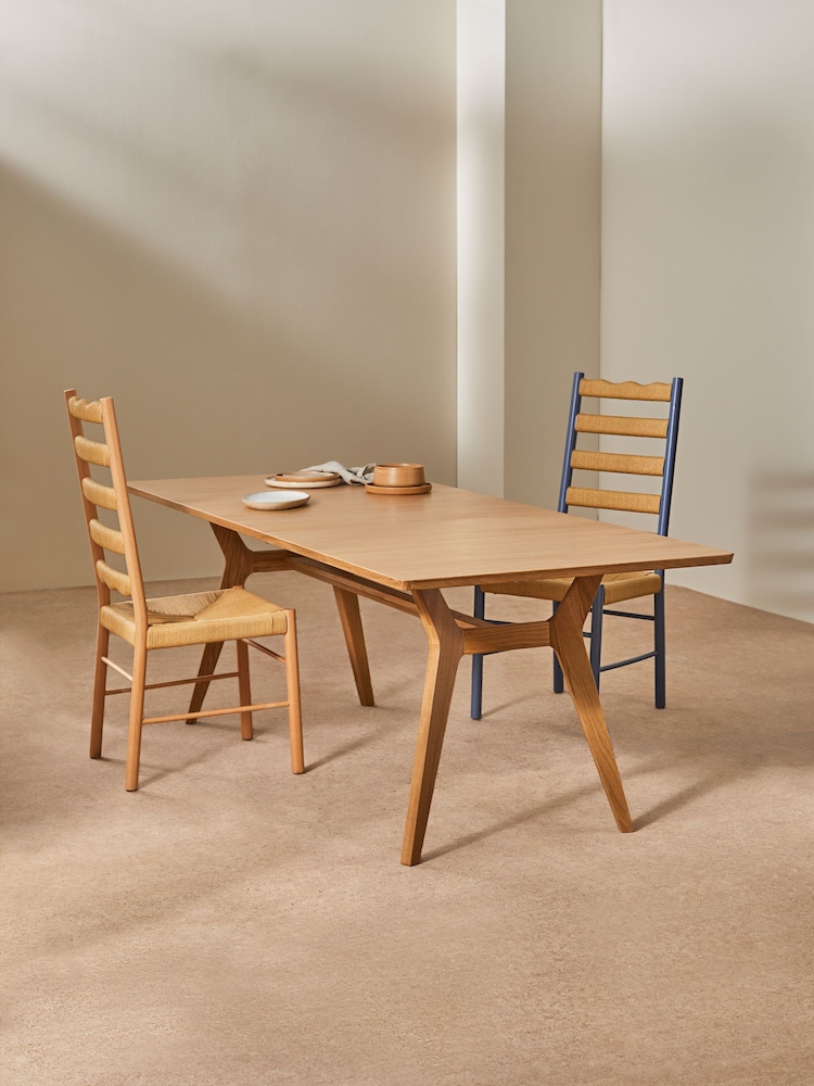 MADE.COM Oak Jenson Extendable 6 to 8 Seater Rectangle Dining Table - Image 3 of 8